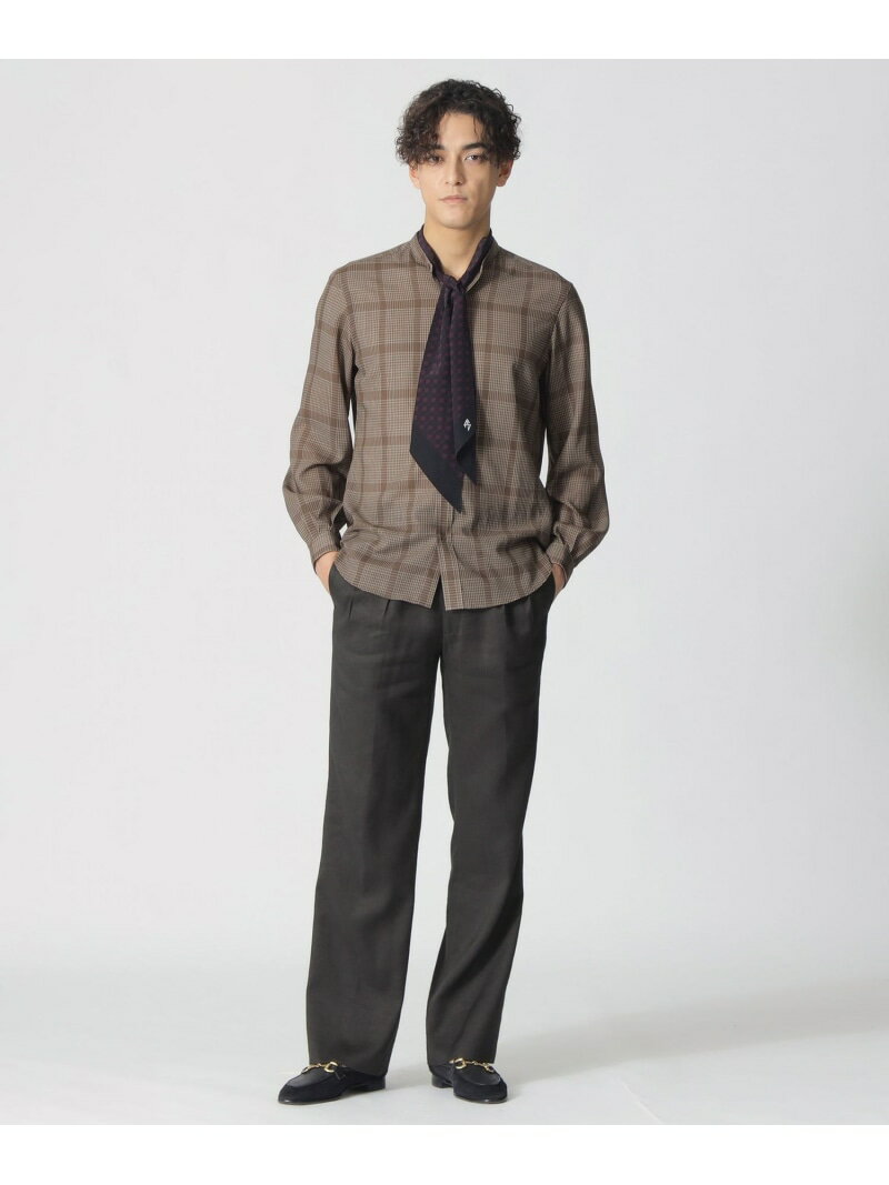 【COLLECTION LINE】バンドカラー/スポーツシャツ Paul Stuart ポール・スチュアート トップス シャツ・ブラウス ブラウン【送料無料】[Rakuten Fashion] 2