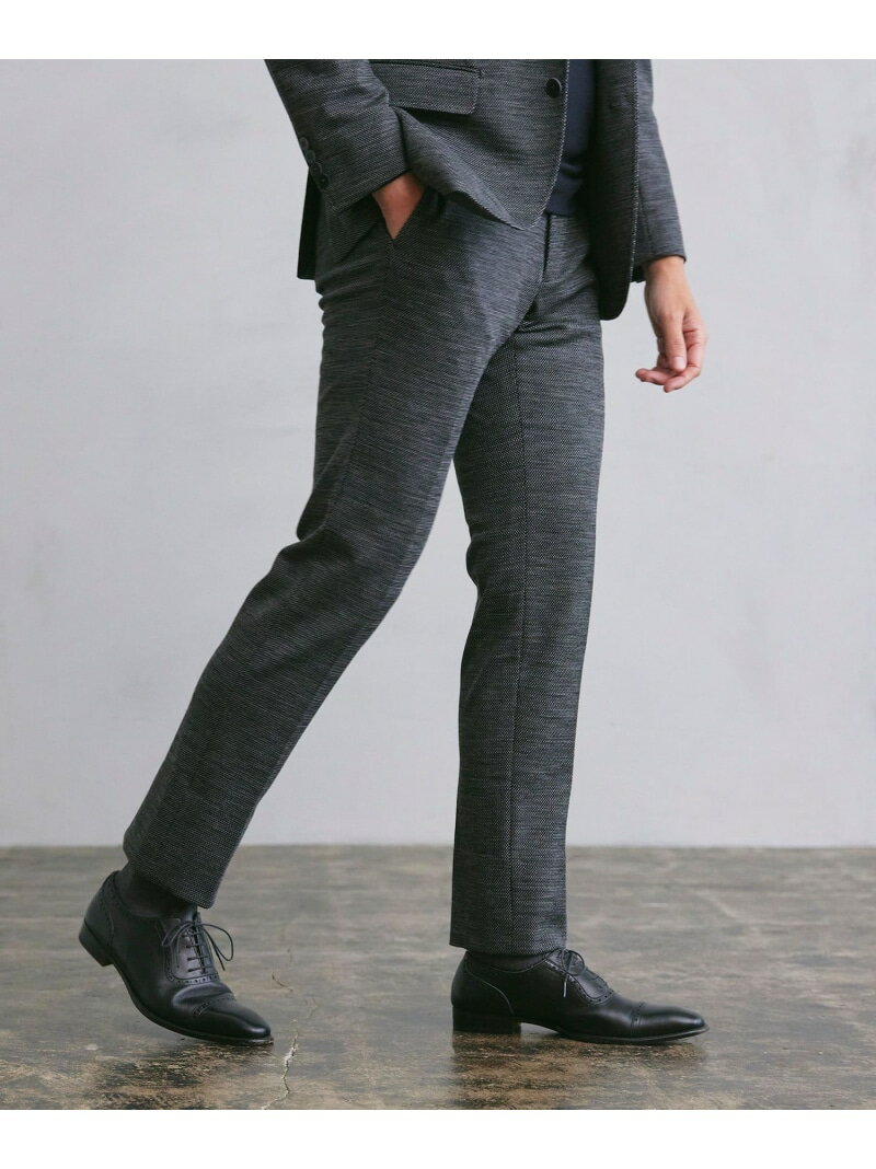 「STUART'S TRAVELER」 バーズアイジャージースラックス Paul Stuart ポール・スチュアート パンツ スラックス・ドレスパンツ グレー ネイビー ブラウン【送料無料】[Rakuten Fashion]