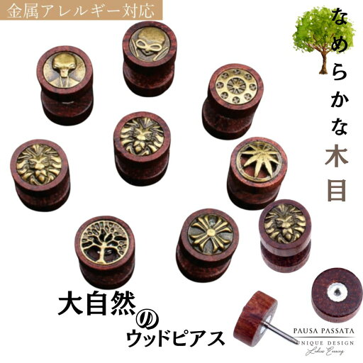 【大自然の木☆ウッドピアス】 木のピアス ウッドピアス 金属アレルギー対応ピアス ステンレス素材 ステンレスピアス ワンポイントピアス 小さめ 16gピアス 丸 円 木 ウッド ウッドビーズ 紋章 エイリアン ライオン 縦 車輪 リーフ 葉 十字架 クロス 16g 【大自然の木☆ウッドピアス】 木のピアス ウッドピアス 金属アレルギー対応ピアス ステンレス素材 ステンレスピアス ワンポイントピアス 小さめ 16gピアス 丸 円 木 ウッド ウッドビーズ 紋章 エイリアン ライオン 縦 車輪 リーフ 葉 十字架 クロス 16g