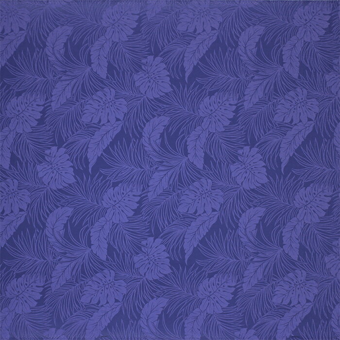 青紫のハワイアンファブリック モンステラ・ヤシ総柄 fab-2022ppbl ハワイ直輸入のハワイアンファブリック ハワイアン生地 ポリコットン 綿ポリ ブルー 【4ヤードまでメール便可】のサムネイル