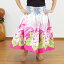 パウスカート ピンク プルメリア ヤシ spau-2903Pi サイズが選べる フラダンス衣装