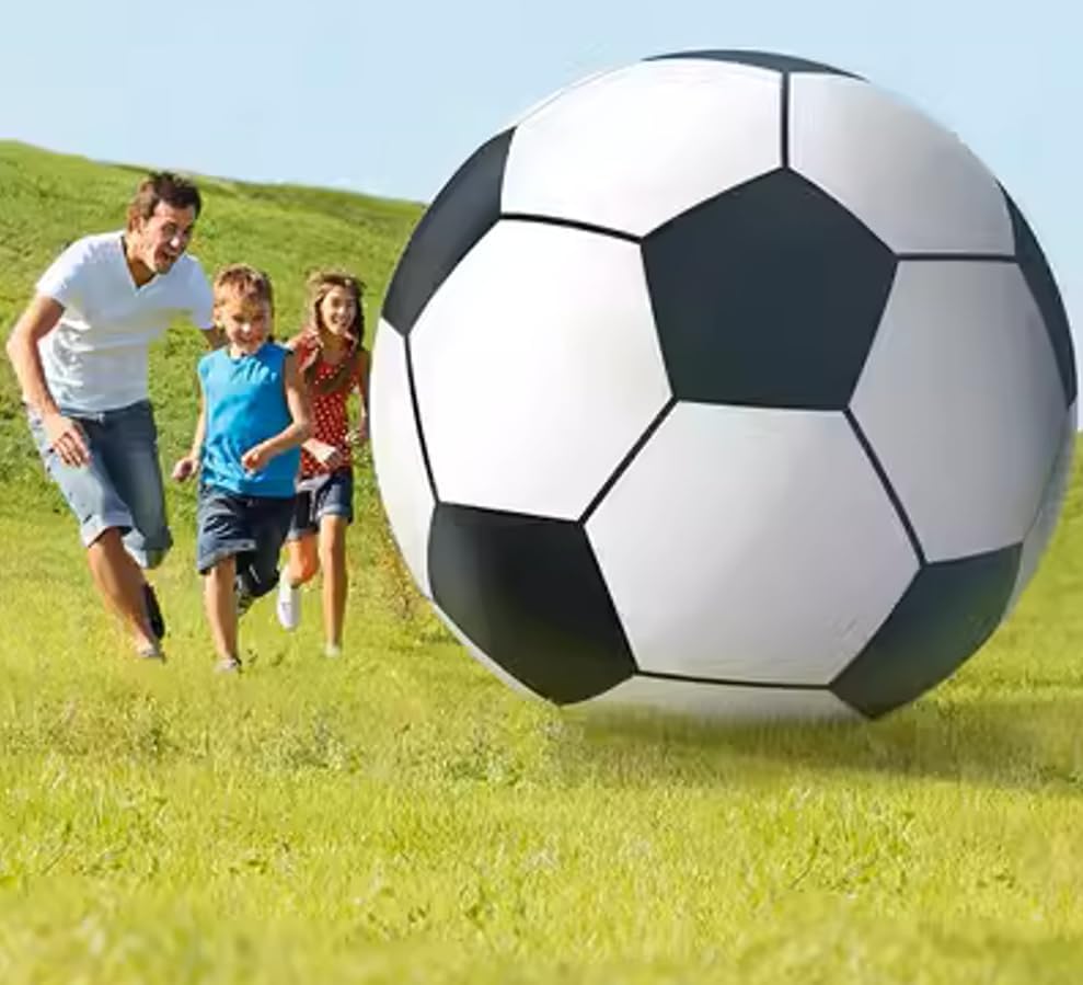 Boono 巨大 サッカーボール 巨大 ビーチボール インフレータブル ジャンボ マリンスポーツ 水遊び (直径150cm)
