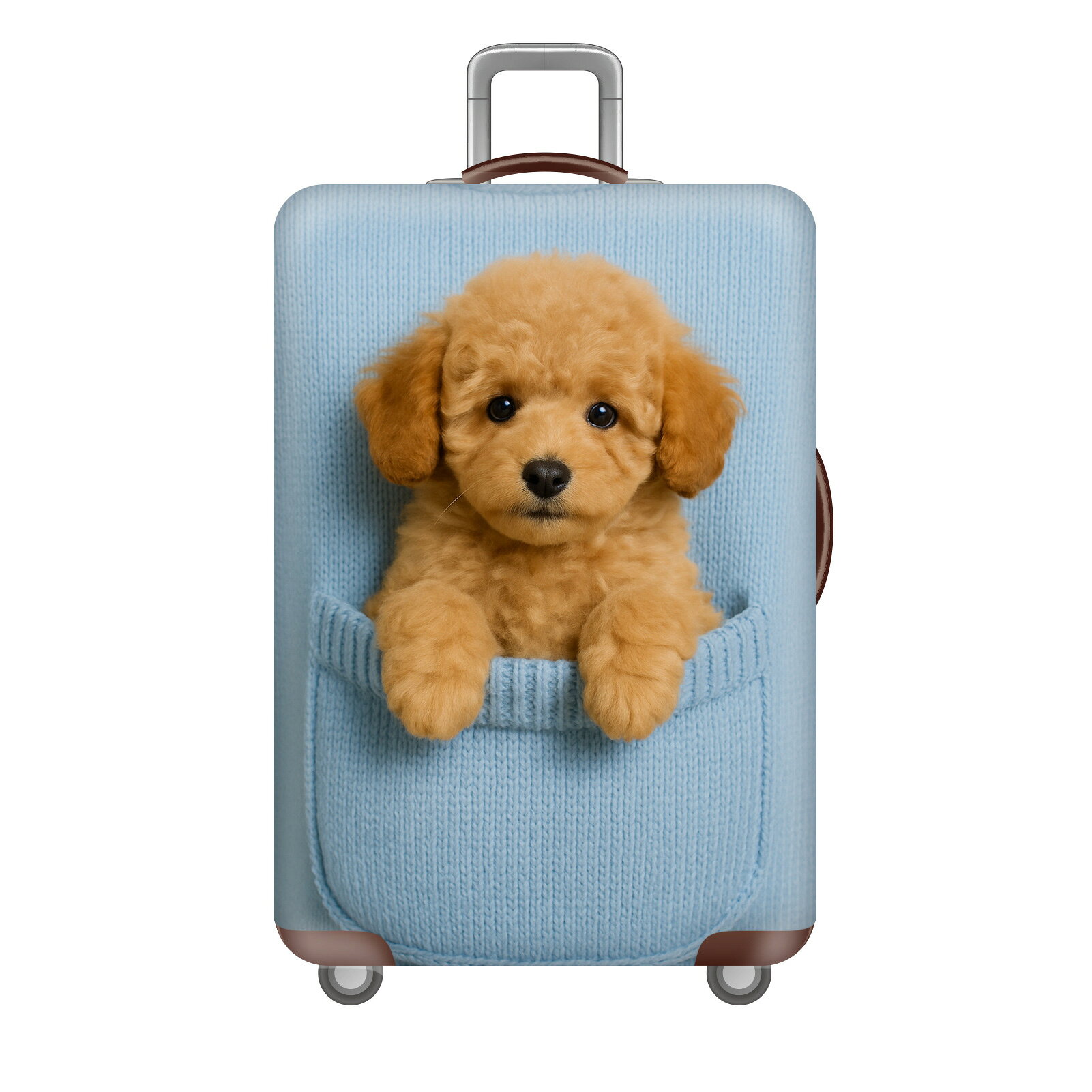Boono スーツケースカバー キャリーケース トランク かわいい 荷物 保護 旅行 犬 トイプードル (トイプードルS)