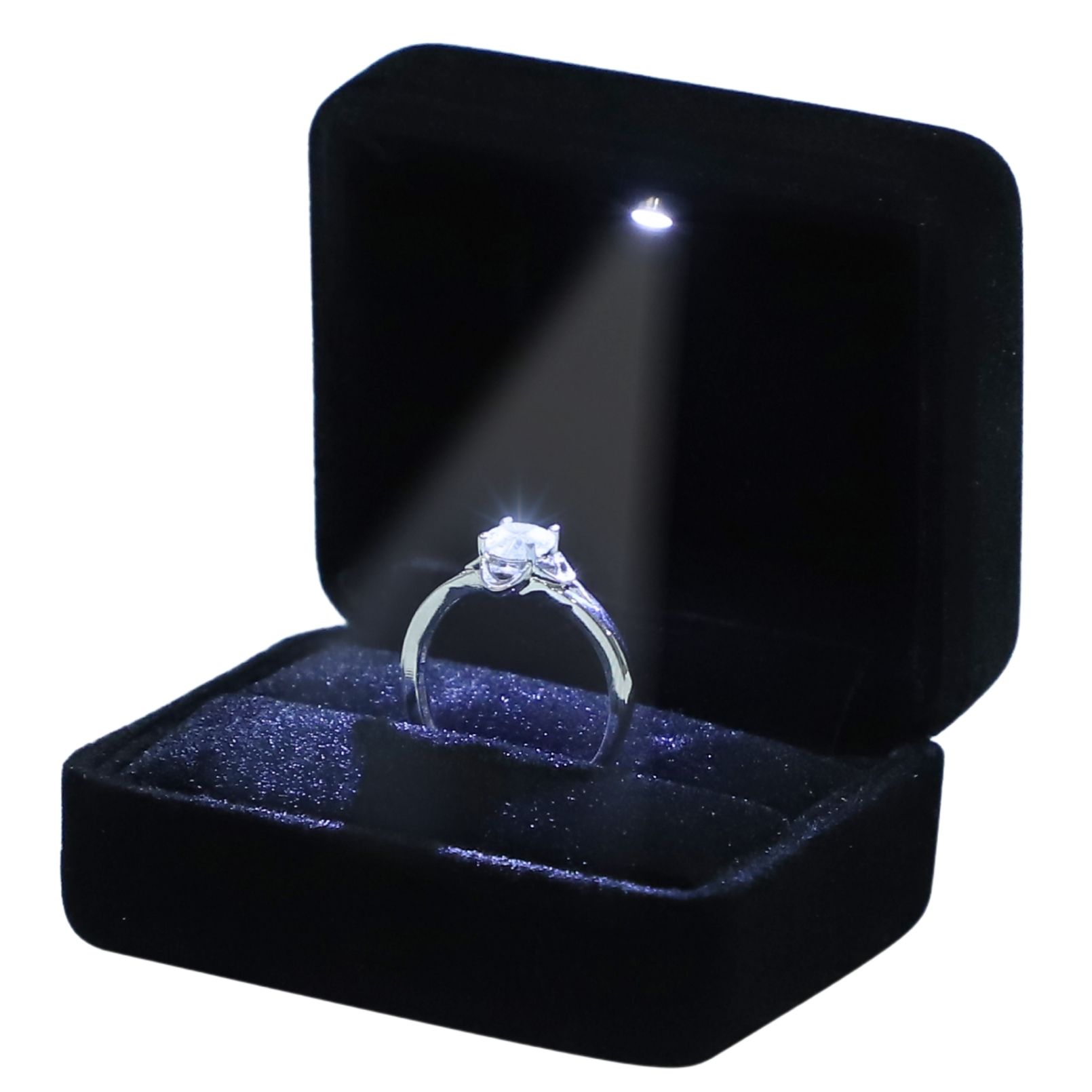 Rakuten - Boono 指輪ケース プロポーズ リングケース 婚約指輪 リングボックス 婚約指輪 ケース 指輪 箱 (ダークブラック)