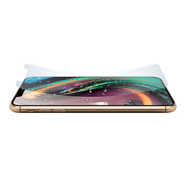 乐天商城 - 【公式】パワーサポート アンチグレアフィルム　iPhone XS Max (反射防止/サラサラ) 世界初！手で切れて貼りズレしにくい剥離フィルム