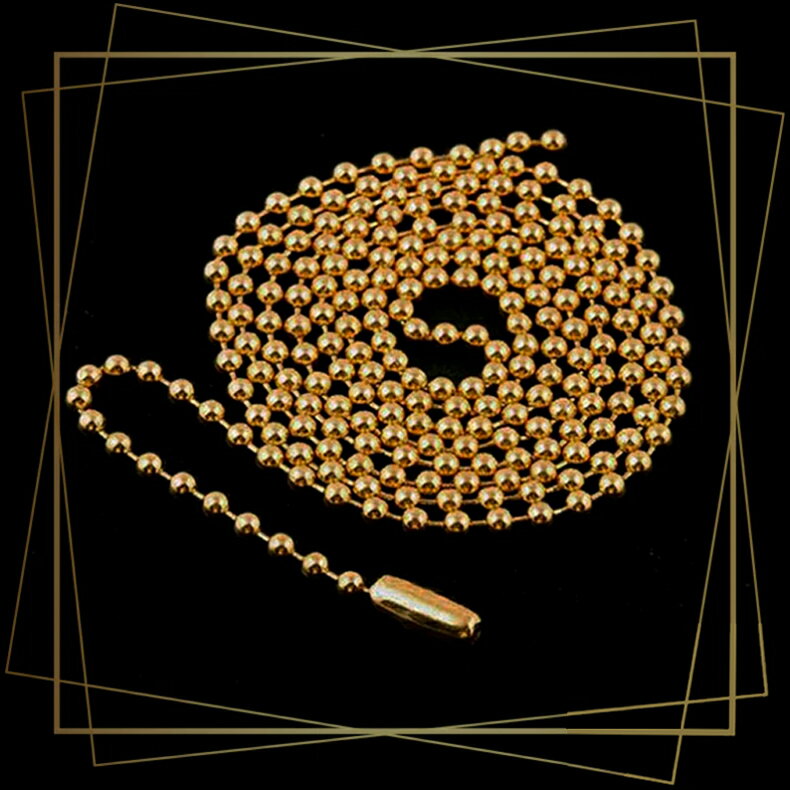 【スーパーSALE対象】メンズ ネックレス チェーン ボールチェーン 1.2mm ゴールド 22KGP ジュエリー 贈り物 誕生日 プレゼント お兄系 アクセサ...