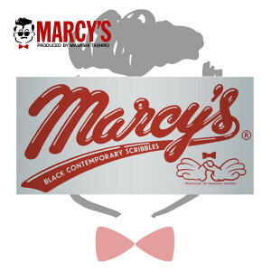 MARCY'S ビッグ シルバー ロゴ ステッカー 田代まさし シャネルズ ラッツ&スター 誕生日プレゼント おもしろ ジョークグッズ ゴルフ コンペ ビンゴ 忘年会 タレント 芸能人ダジャレ 懐かしい 昭和 復刻版 国内正規品 @marcys.official