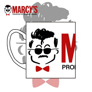 田代まさし MARCY'S マーシーズ ロゴ マグカップ コップ お茶 コーヒー 誕生日プレゼント おもしろ ジョークグッズ ゴルフ コンペ ビンゴ 忘年会 ラッツ&スター　タレント 芸能人　ダジャレ 懐かしい 昭和 復刻版 国内正規品