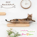 MYZOO マイズー キャットステップ おしゃれ OBLONG オブロング サイズM クリア 壁面アート ねこステップ 猫家具 壁取り付け ねこベット インテリア 60cm キャットウォーク 壁