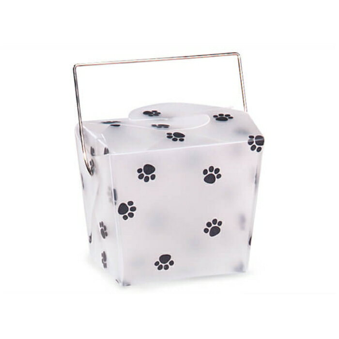 【月間優良ショップ受賞】肉球チャイニーズボックス1個 小サイズ プレゼントボックス 足あと