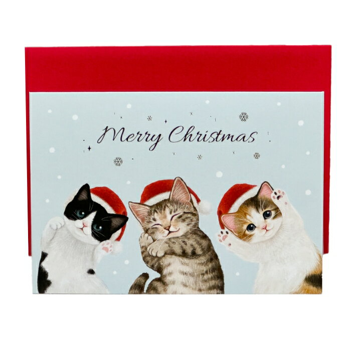 クリスマス猫部ポップアップカード CMG-608 フェリシモ猫部 アクティブコーポレーション 猫柄 クリスマスカード
