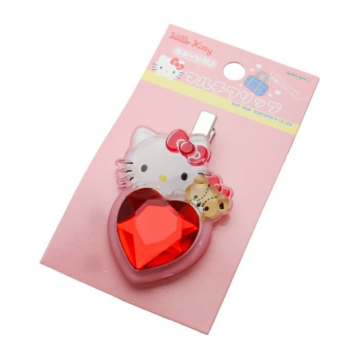 \ハローキティ マルチクリップ はあとぎゅっ キティちゃん Hello Kitty 猫柄