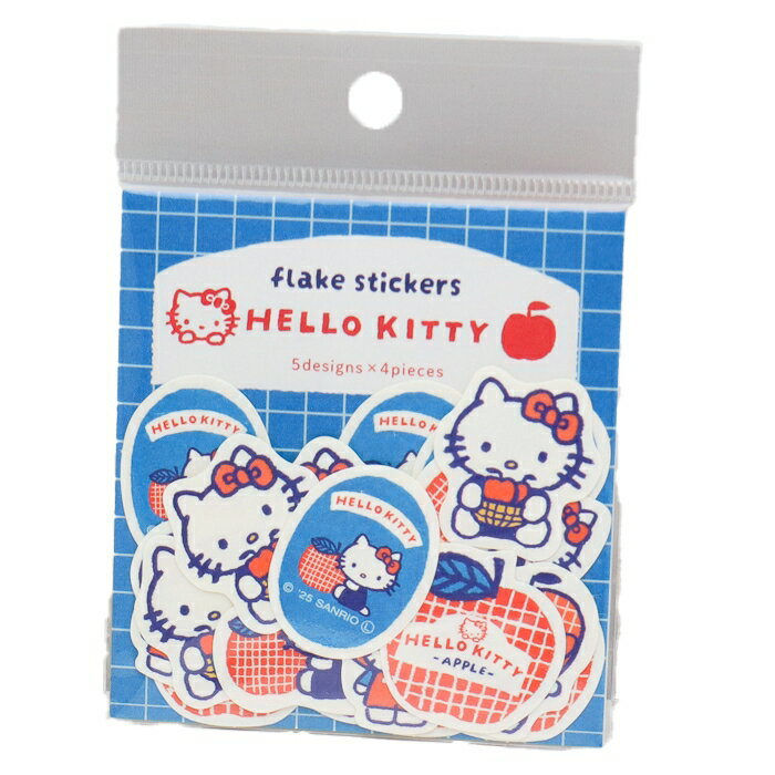 ハローキティ和紙フレークシールキテ...