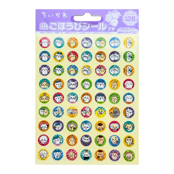 ちいかわ ごほうびシールプチ（パーティ） ご褒美シール ハチワレ うさぎ モモンガ くりまんじゅう ラ..