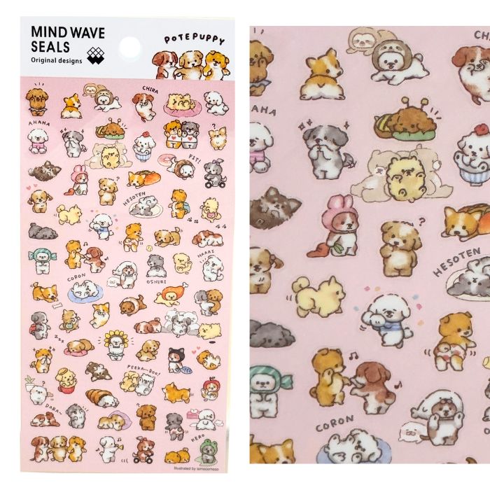 乐天商城 - 猫 しーり MWシール POTEPUPPY ステッカー コーギー 柴犬 チワワ プードル
