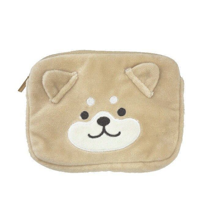 Rakuten - ティッシュケース付きアニマルポーチ 柴犬 しばいぬ 犬柄
