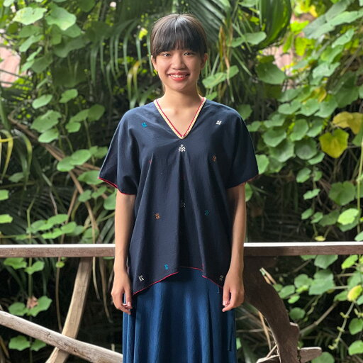 ヘンプ100% NEW ヤオ族 手縫い手刺繍 貫頭衣【送料当店負担】麻 レディース 半袖 カットソー プルオーバー ブラウス エスニック アジアンファッション レディース リゾートコーデ ヘンプ100% NEW ヤオ族 手縫い手刺繍 貫頭衣【送料当店負担】麻 レディース 半袖 カットソー プルオーバー ブラウス エスニック アジアンファッション レディース リゾートコーデ