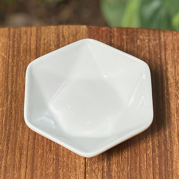 陶器 6角形 小皿＜1枚＞ アジアン雑貨