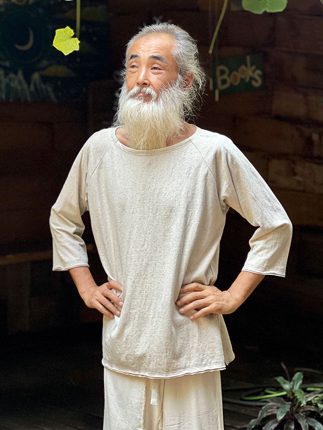 パヤカ asana ヘンプコットン 厚手 七分袖 ラグラン Tシャツ＜きなり＞半袖 カット...