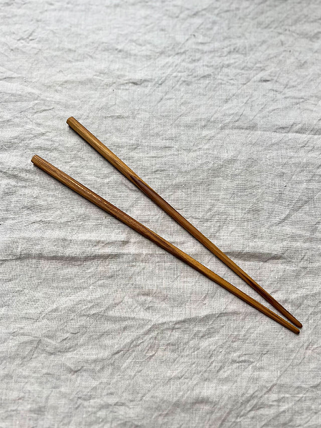 チークウッド 六角形 箸<1膳> 【メール便O...の紹介画像3