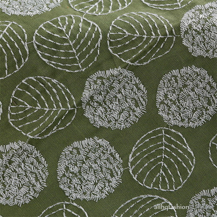 Flower Print - 「8%OFFクーポン」生地 幅120cm 1m売り 葉 タンポポ 刺繍 手芸 布 綿 手作り 高級感 花柄 綿麻 コットン ファブリック 布地 繊細 バッグ ワンピース ピンク イエロー ホワイト