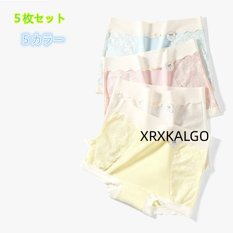 [クーポンで10％オフ][5枚セット]夏ショーツ 下着綿 平角5色少女パンツ 学生シンプルレディースパンツ 女性用 抗菌 女の子パンツ カラー：ピンク/ホワイト/ベージュ/ブルー/イエロー サイズ：M/L/XL 素材：綿95％+スパンデックス5％ クロッチ部分：綿100％ 柔らかな高伸縮生地が締め付けず まるで素肌のような究極のフィット感と解放感を実現 一日中 感動の心地よさが続きます 【便利な5枚セット】 気分で選べるカラフルな大容量の5枚セット！ 下着の買い替えにも嬉しいプチプラお得なセットです シンプルなフロントリボンがアクセント1