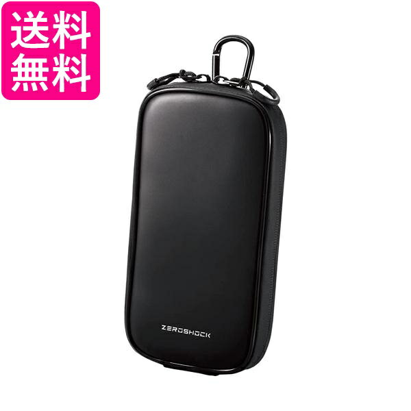 Rakuten - エレコム P-05CZBK スマホポーチ 1台収納 Lサイズ ブラック ZEROSHOCK 衝撃吸収 3Way 腰ベルトループ ショルダーベルトループ 送料無料