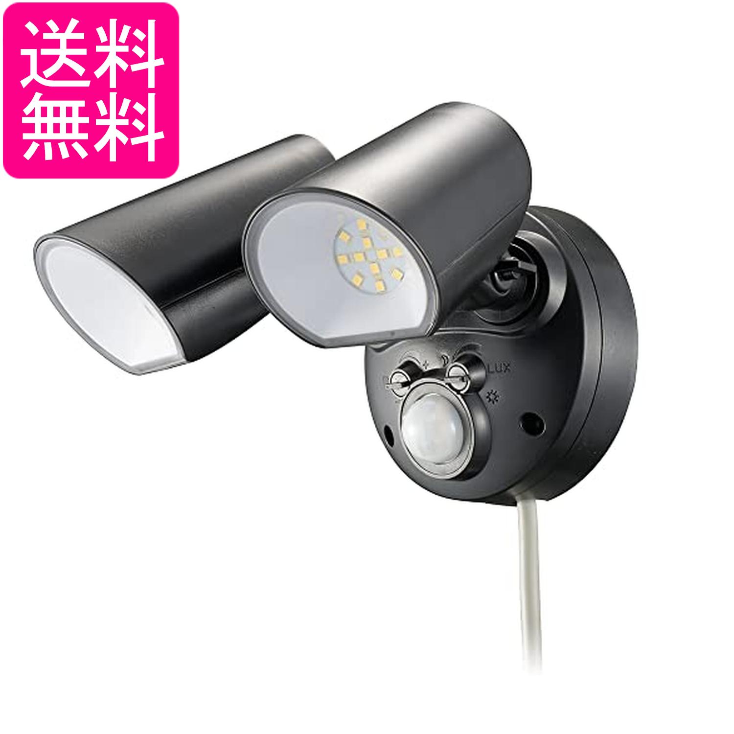 Rakuten - オーム電機 LS-AS2000K4-K 06-4288 monban LEDセンサーライト 人感センサー 2灯 屋外 2000lm OHM 送料無料