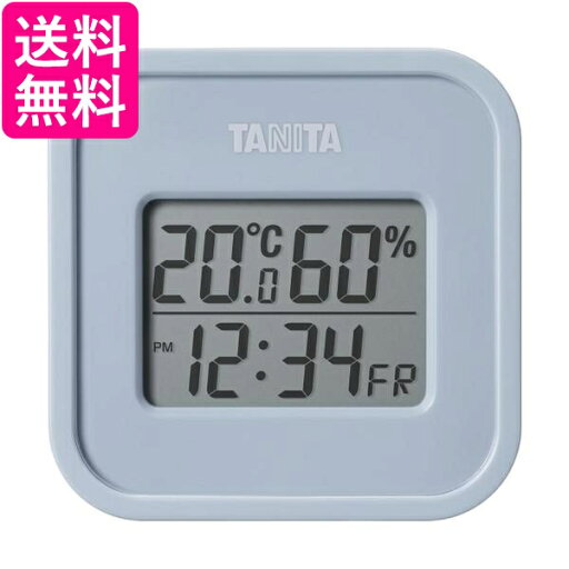 タニタ TT588BL ブルーグレー 温湿度計 デジタル温湿度計 温度計 湿度計 時計 TANITA 送料無料 タニタ TT588BL ブルーグレー 温湿度計 デジタル温湿度計 温度計 湿度計 時計 TANITA 送料無料