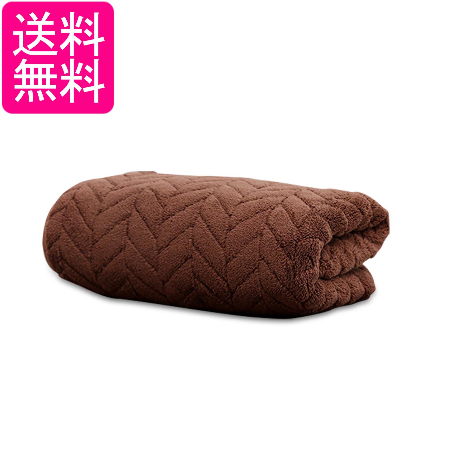 乐天商城 - フェイスタオル 1枚1 コーラルフリース 74×35cm ブラウン 吸水速乾 ふわふわ 軽量 ループ付き フック掛け (管理S) 送料無料