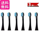 パナソニック イオン用密集極細毛ブラシ(黒) 2本入 3個セット Panasonic イオン対応ドルツ専用 EW0913-K 送料無料
