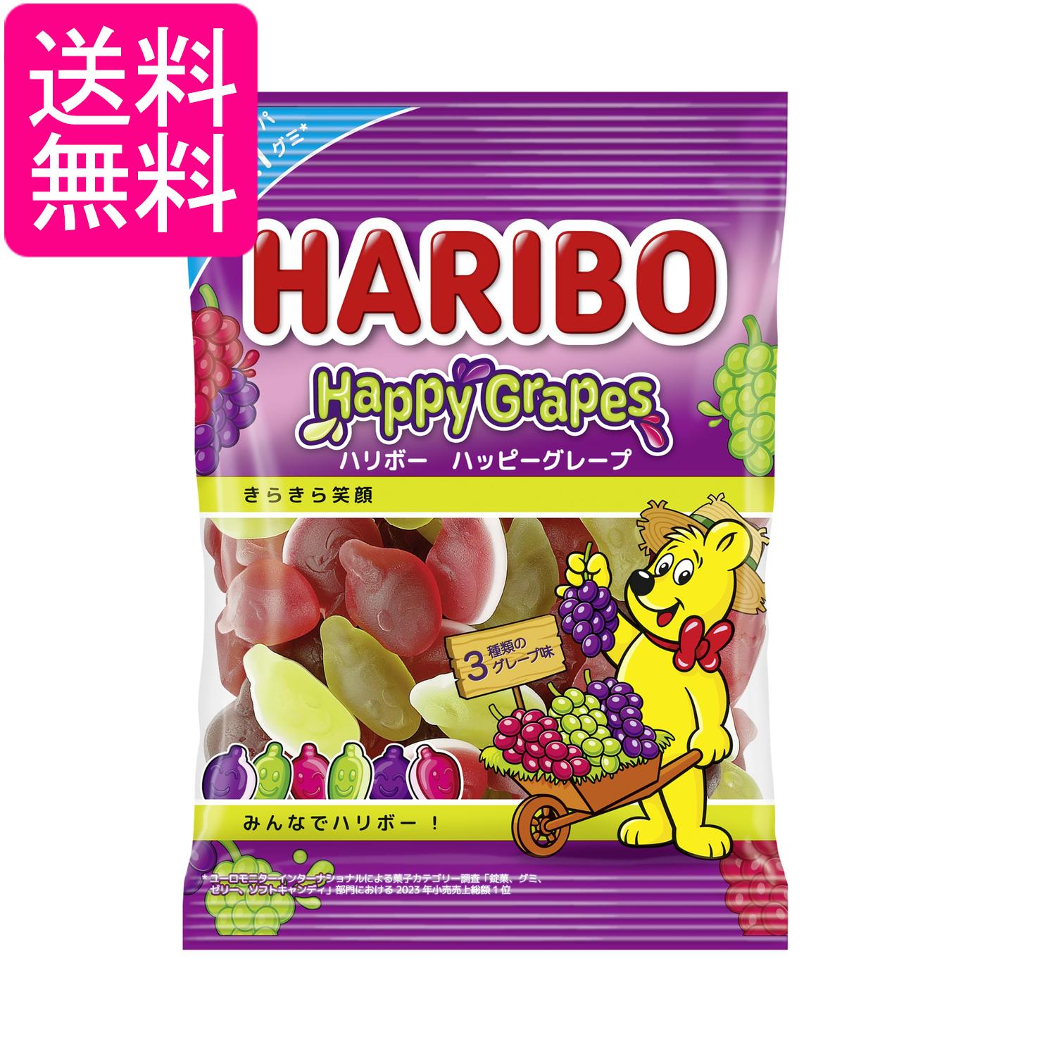 ■食品 ■オーストリア ■ハリボー ■成分 水あめ、砂糖、ぶどう糖、ゼラチン、濃縮ぶどう果汁/ソルビトール、クエン酸、ゲル化剤（寒天）、着色料（野菜ジュース、スピルリナ青、りんご果汁）、香料、光沢剤、（一部にりんご・ゼラチンを含む） ■広告文責：森実販売 TEL 050-3580-1499 掲載商品の仕様や付属品等の詳細につきましては メーカーに準拠しておりますので メーカーホームページにてご確認下さいますよう よろしくお願いいたします。 当店は他の販売サイトとの併売品があります。 ご注文が集中した時、システムのタイムラグにより在庫切れとなる場合があります。 その場合はご注文確定後であってもキャンセルさせて頂きますのでご了承の上ご注文下さい。