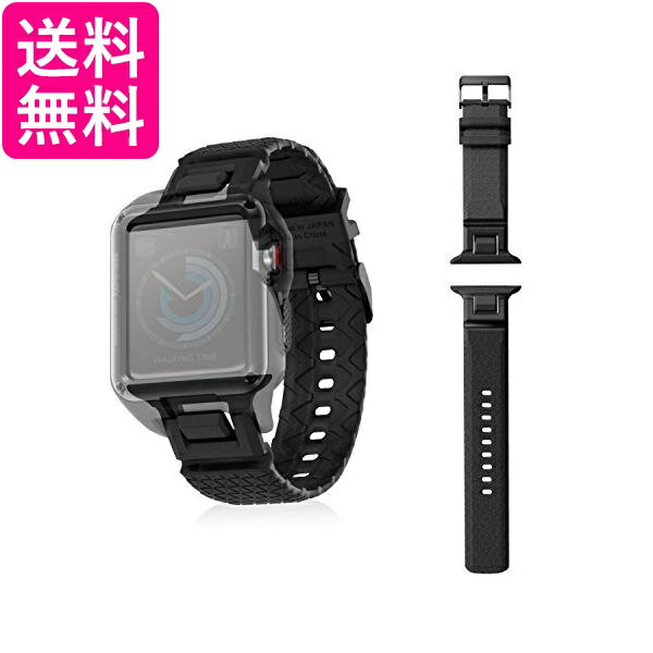 エレコム AW-42BDZEROBK ブラック Apple Watch バンド 42mm ZEROSHOCK 送料無料