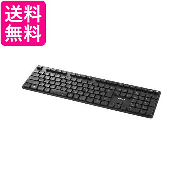 バッファロー BSKBW120BK ブラック 無線2.4GHz フルキーボード テンキー付き BUFFALO 送料無料