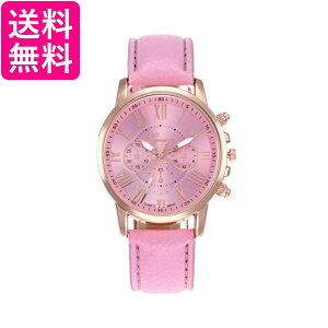 腕時計 かわいい レディース メンズ アナログ 時計 レザー バンド ピンク カラフル カジュアル シンプル 人気 安い プチプラ (管理S) 送料無料