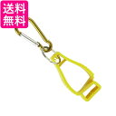 ゴルフ グローブホルダー イエロー グローブクリップ キーホルダー 手袋 片側カラビナタイプ (管理S) 送料無料