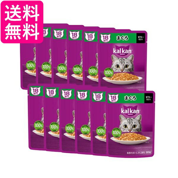12個セット カルカン パウチ 18歳から まぐろ 60g ペットフード 猫 キャットフード ウェット 送料無料