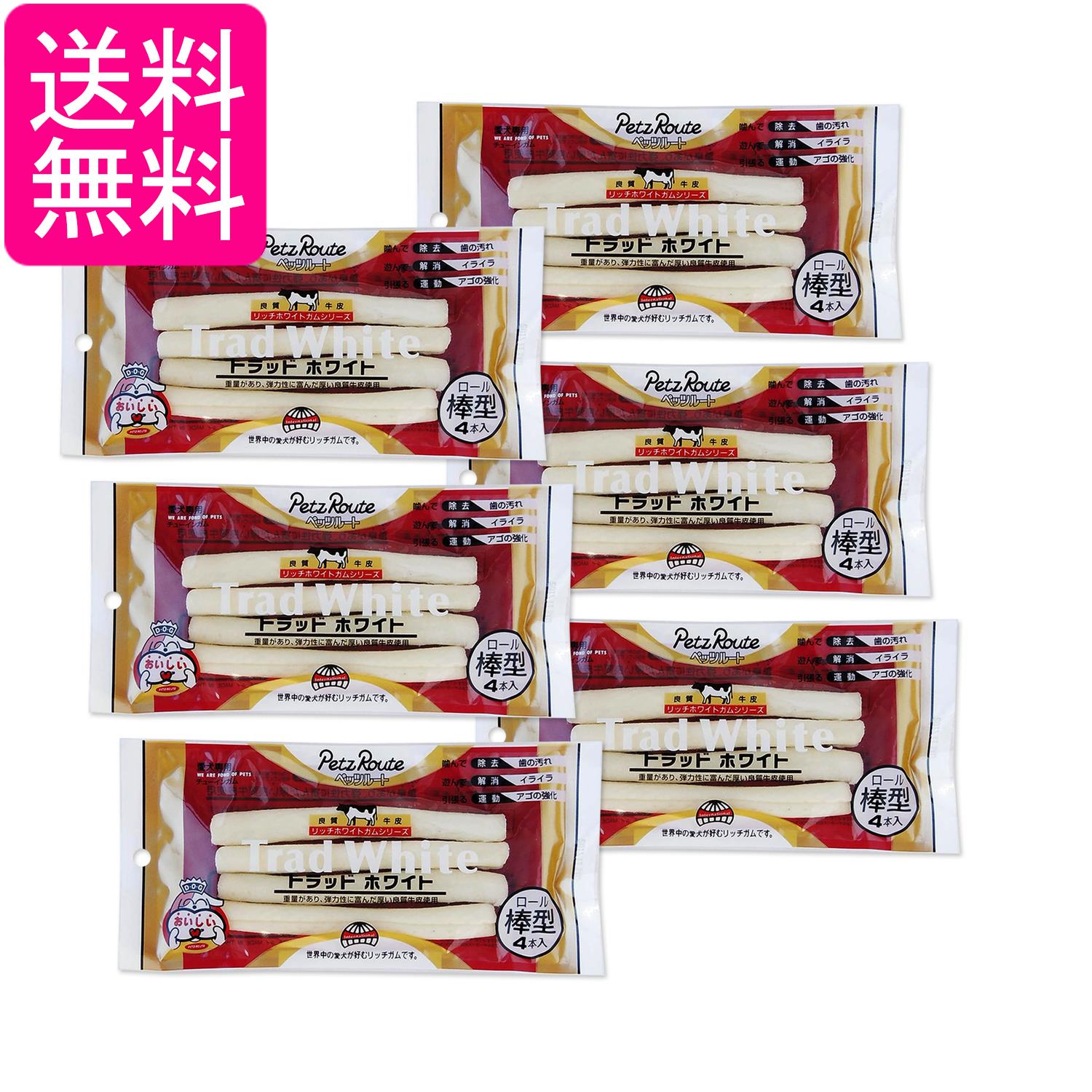 球型 - 6個セット ペッツルート トラッドホワイトガム 棒型 4本入り 犬 おやつ Petz Route 送料無料