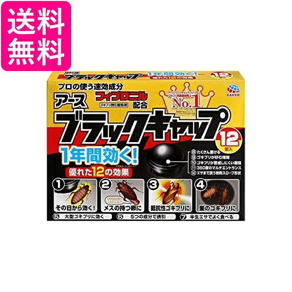 2個セット アース製薬 ブラックキャップ ゴキブリ駆除剤 12個入 送料無料