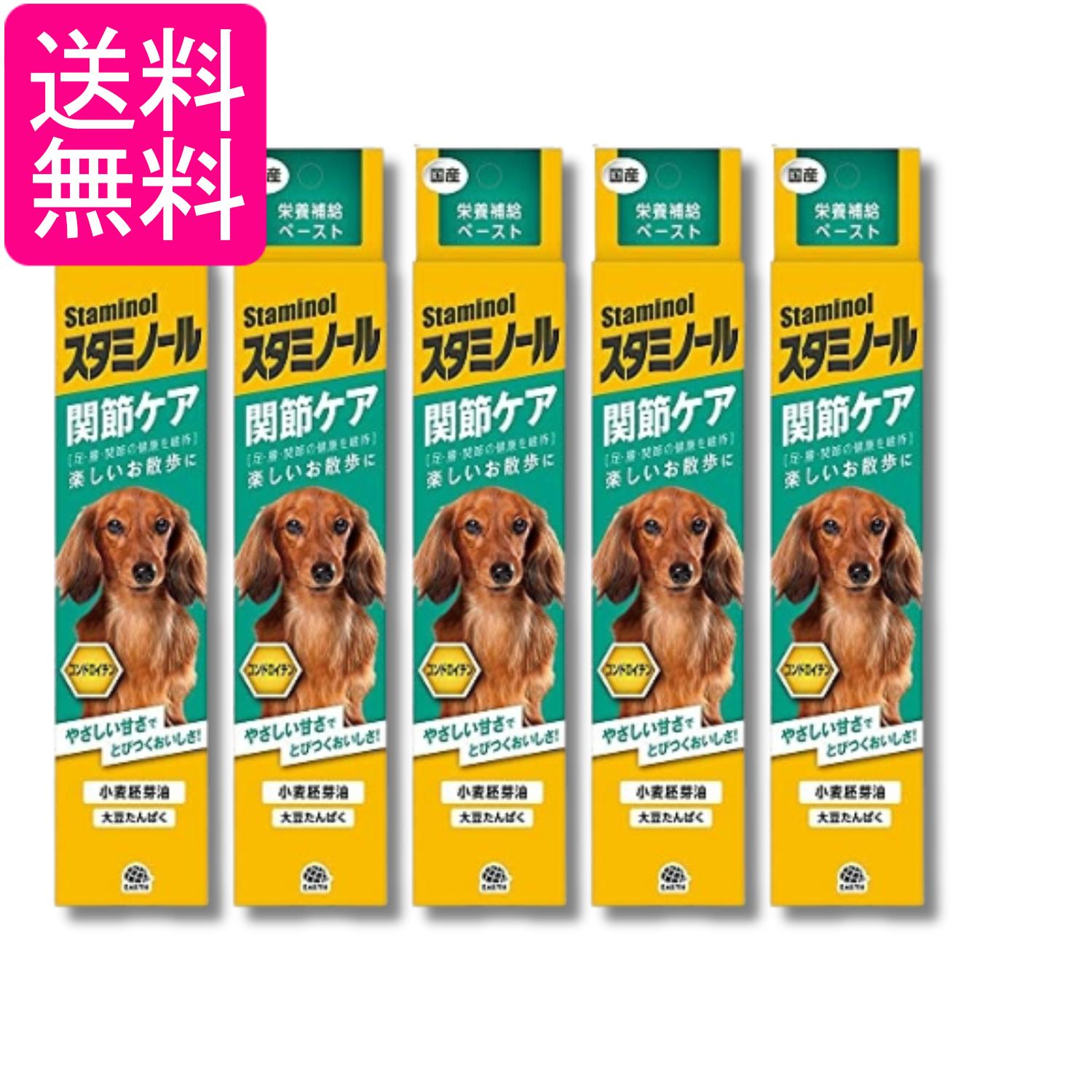 5個セット アースペット スタミノール 関節ケア 犬用 100g Earth Pharmaceutical 送料無料