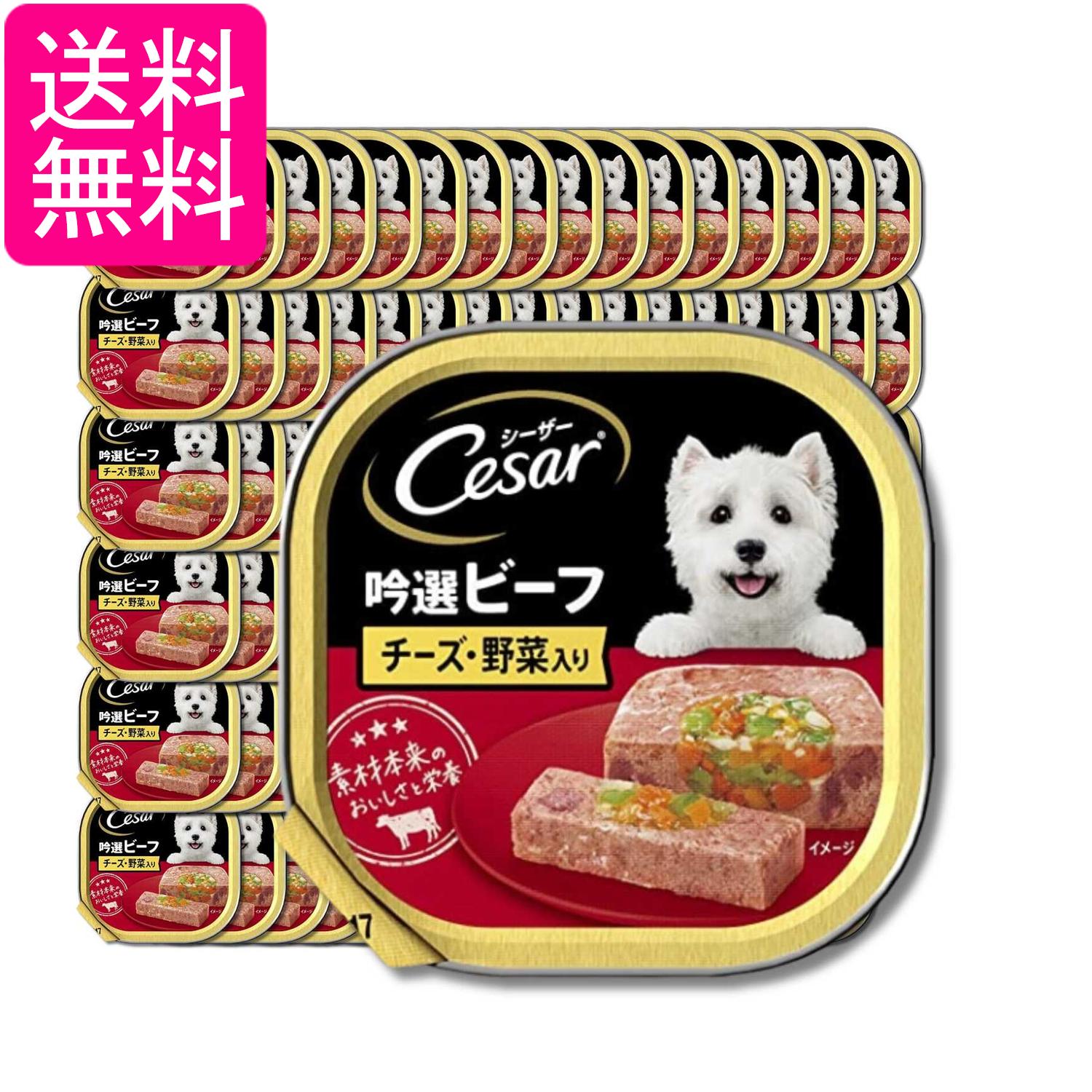 乐天商城 - 96個セット マースジャパン シーザー 吟選ビーフ チーズ・野菜入り 100g 送料無料