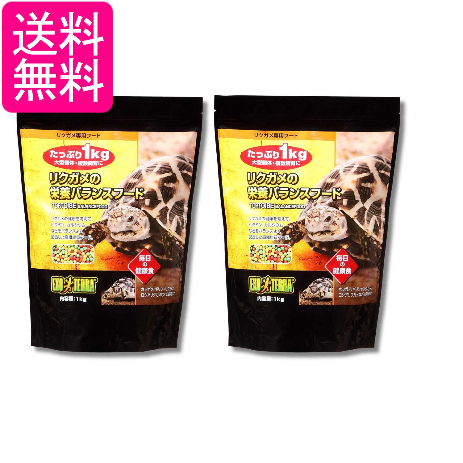 2個セット ジェックス エキゾテラ リクガメの栄養バランスフード1kg 送料無料