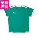 プーマ サッカー 半袖 Tシャツ TEAMLIGA ゲームシャツ JR 705144 キッズ ペッパー グリーン ホワイト05 130 送料無料 【G】