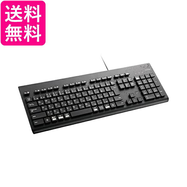 English Keyboard - エレコム 洗える キーボード 有線 防水 IPX5対応 メンブレン フルサイズ テンキー付 抗菌 ブラック TK-WS01UMKBK 送料無料 【G】