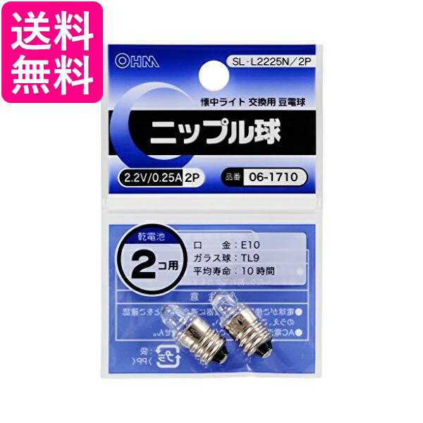 ニップル球 2.2V 0.25A 2個入り SL-L2225N 2P 送料無料 【G】