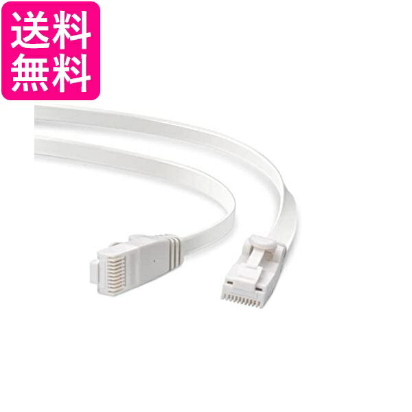 エレコム LANケーブル CAT6A 1m ツメが折れない 爪折れ防止コネクタ cat6a準拠 スーパーフラット ホワイト LD-GFAT WH10 送料無料 【G】