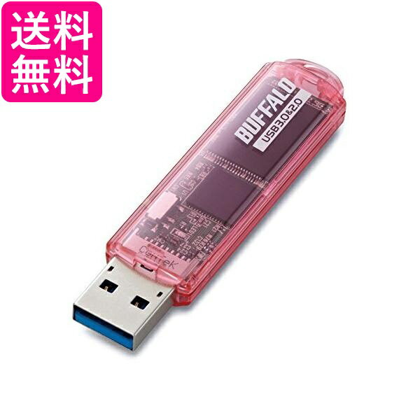 BUFFALO USB3.0対応 USBメモリ スタンダードモデル 32GB ピンク RUF3-C32GA-PK 送料無料 【G】