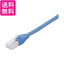 バッファロー ツメの折れないLANケーブル カテゴリー6 ストレート フラット 1m ブルー BSLS6FU10BL2 送料無料 【G】