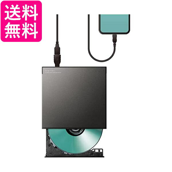 ロジテック CDドライブ スマホ用CD録音ドライブ 有線 Android対応 USB2.0 ブラック LDR-SM8URBK 送料無料 【G】