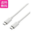 エレコム USB4ケーブル USBケーブル Type C (USB-C to USB-C) 100W USB Power Delivery対応 0.8m シルバー USB4-APCC5P08SV 送料無料 【G】(2)